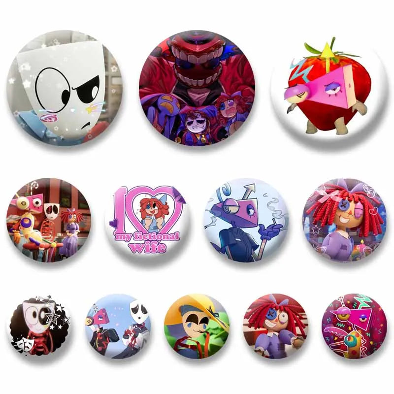 Anime Character Badge Lapel Pin for Bags & Clothing - Cute Cartoon Brooch