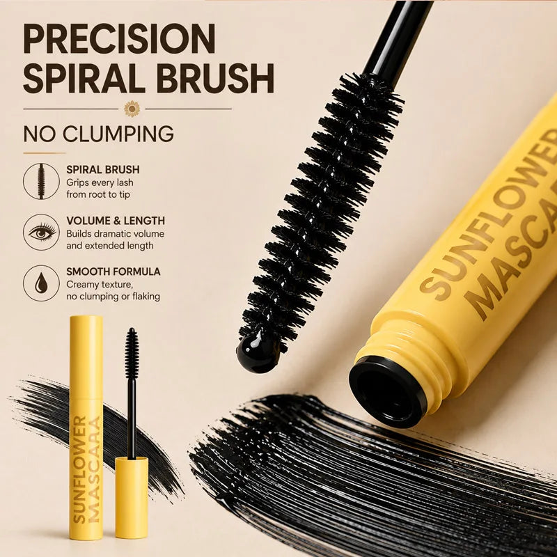 Waterproof Lengthening Curling Mascara - Long Lasting Eye Makeup Tool