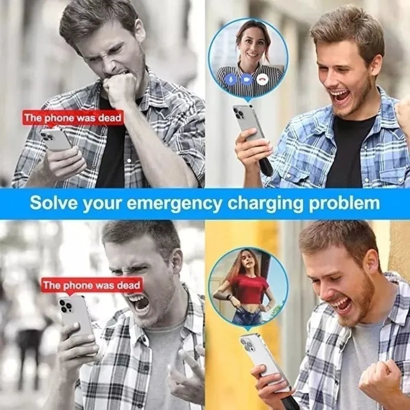 Mini Power Bank 1500mAh Portable Rechargeable LED External Battery for Emergency Use