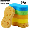 Large Honeycomb Car Wash Sponge Block - High-Density Foam Cleaning Tool