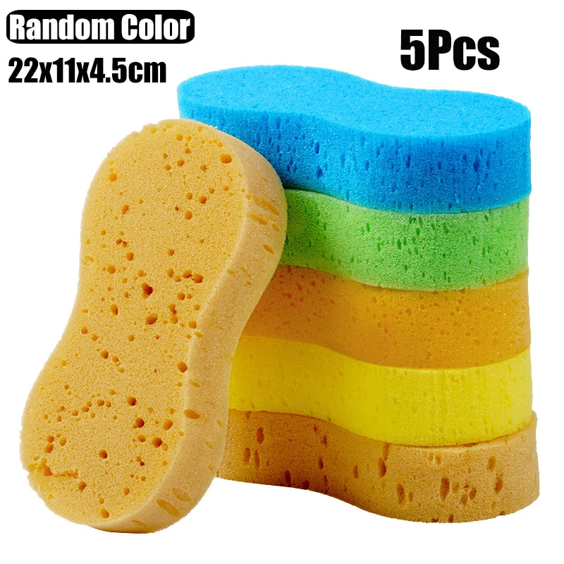 Large Honeycomb Car Wash Sponge Block - High-Density Foam Cleaning Tool