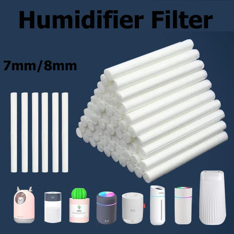 Humidifier Filter Cotton Stick Replacement for Mini USB Car Diffuser