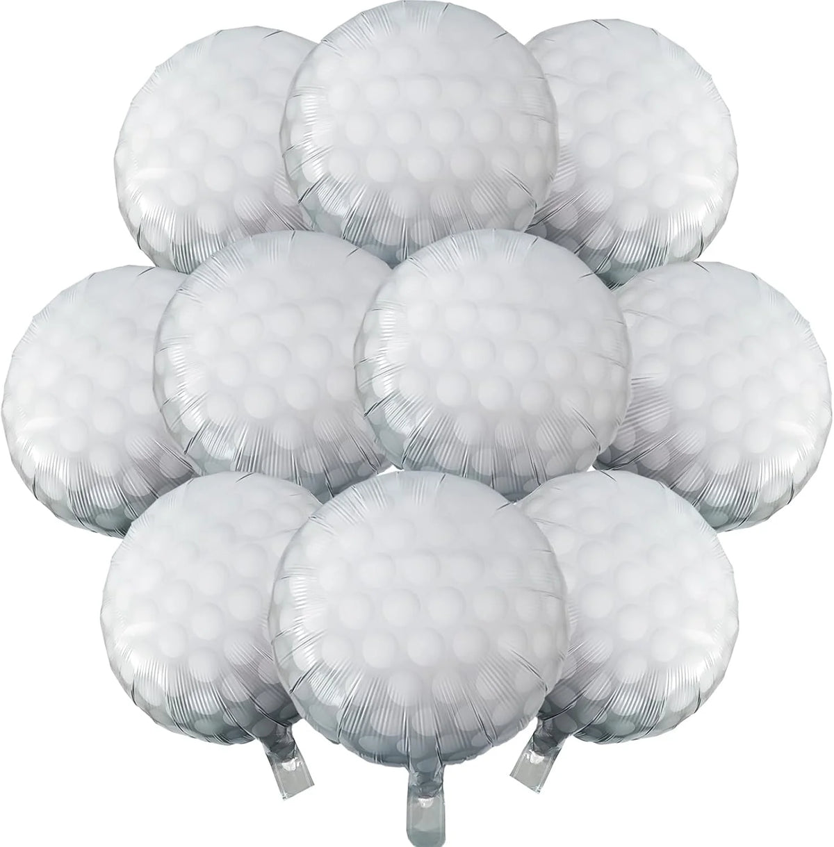 10 Pcs 18-Inch Sports Balls Party Supplies for Kids' Birthdays - Baseball, Golf, Rugby, Volleyball