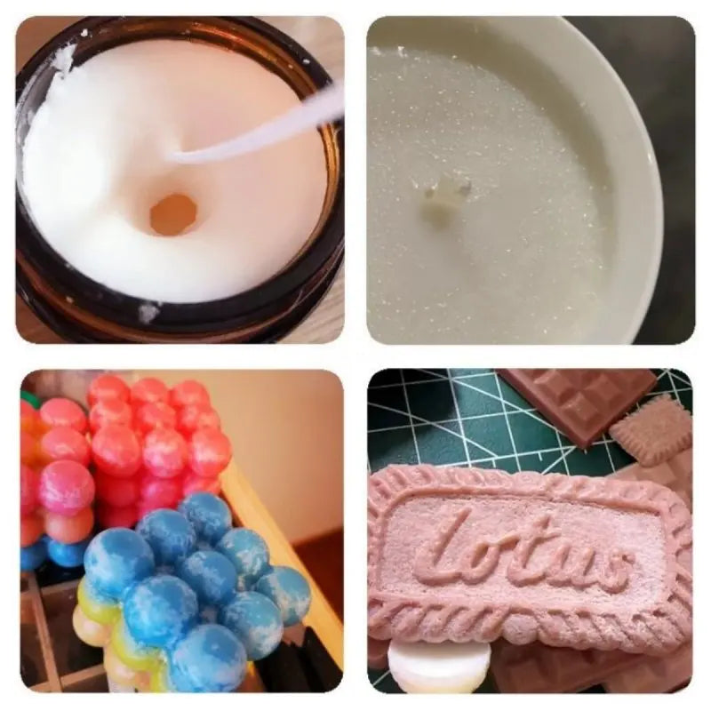 Microcrystalline Soft Wax for Candle Making & Decoration - DIY Aromatherapy Material