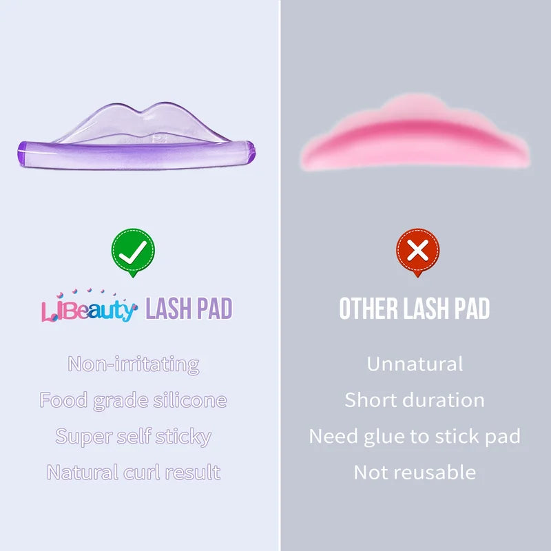 Silicone Eyelash Perming Pad Set - Lash Lift Shield Eyelash Curler Tools
