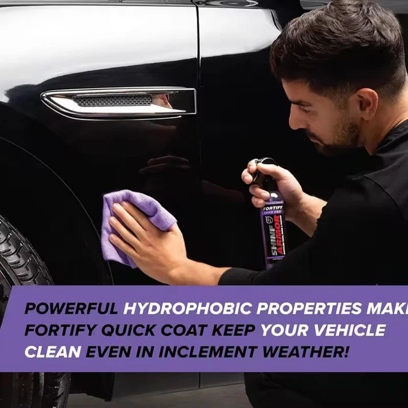 Ceramic Coating Car Wax Spray - Waterless Hydrophobic Top Coat & Polish