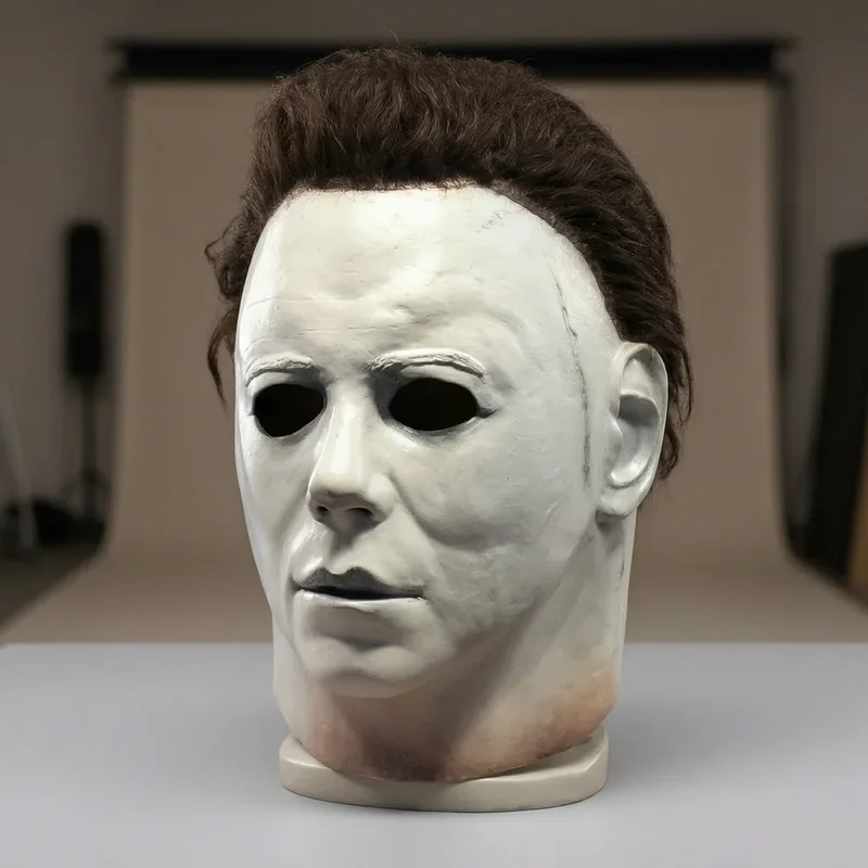 Halloween Michael Myers Latex Mask - Realistic Horror Cosplay Prop