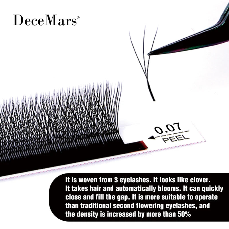 3D W-Shaped Eyelash Extensions - High-Quality False Lashes for Volume & Length