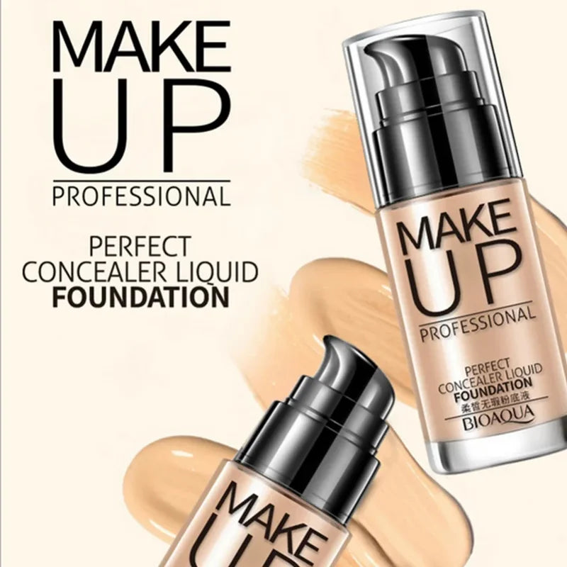 Liquid Foundation Makeup Concealer BB Cream Waterproof Long Lasting Face Base