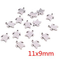 30pcs Butterfly Tree Heart Charms for Jewelry Making - Stainless Steel Handmade Pendants