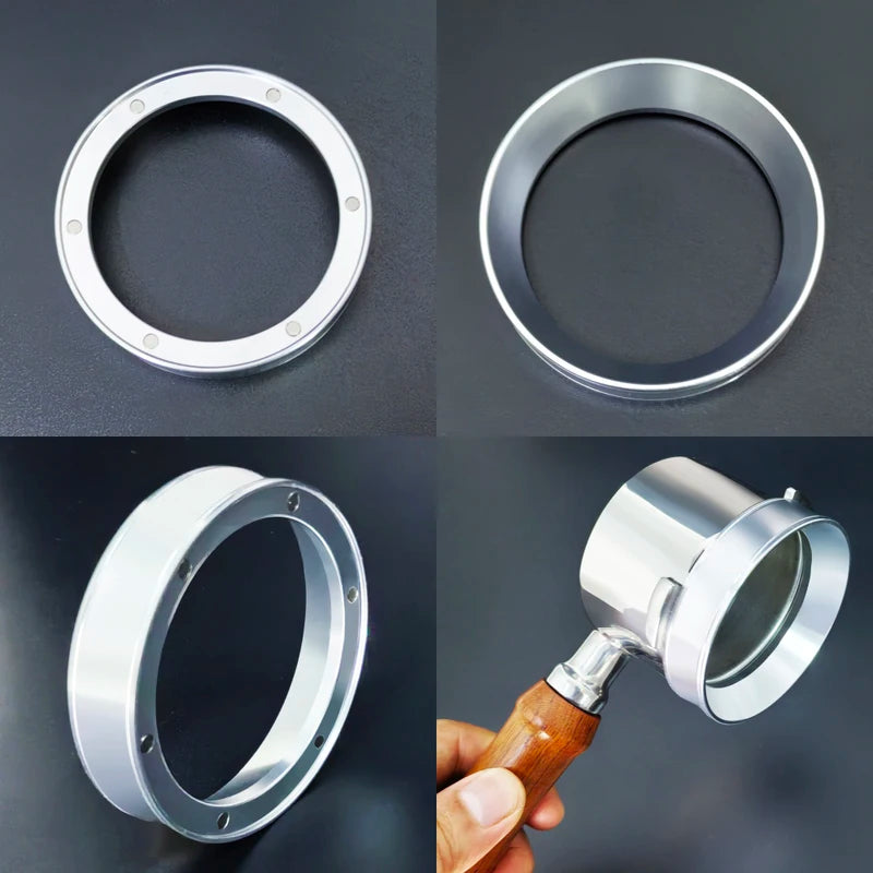 Magnetic Coffee Dosing Funnel Set - Aluminum for 51/54/58mm Portafilters