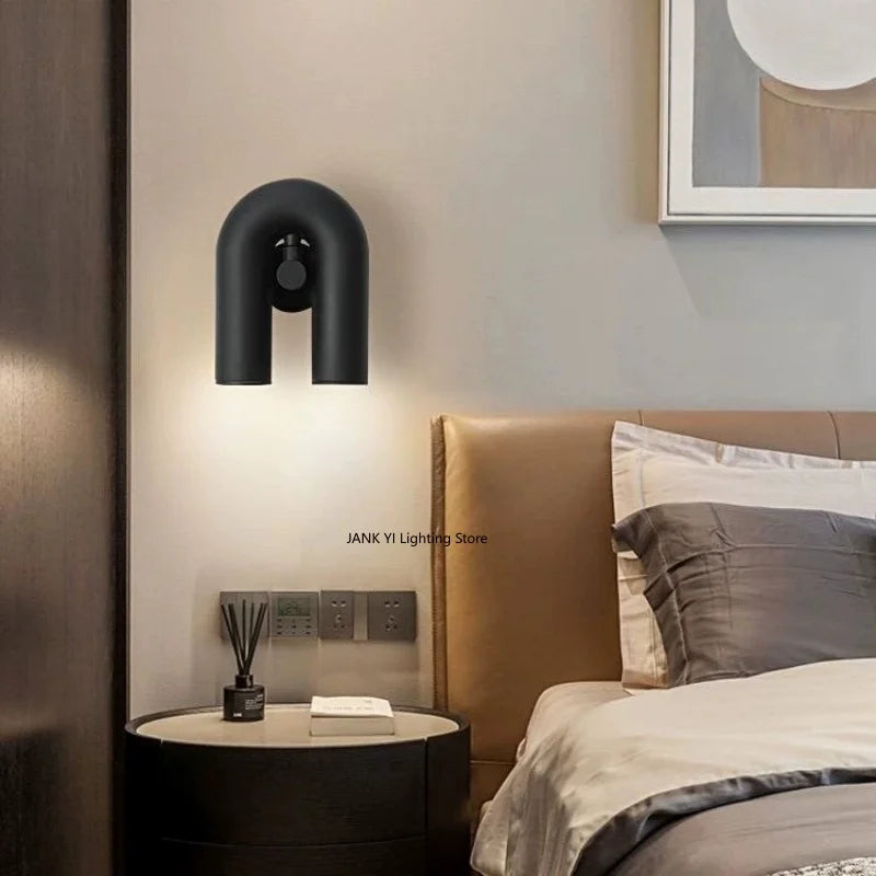 Wall Light Fixture LED Wall Lamp for Living Room Kitchen Decor Black Modern Design
