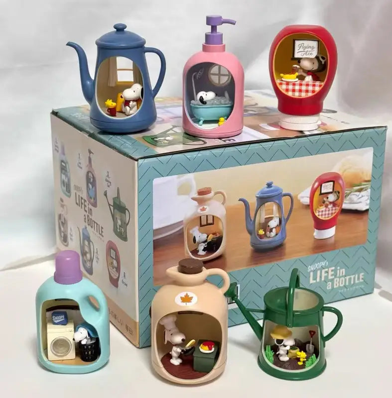 Anime Snoopy Miniature Scene Collection - Cute Desk Ornament Gift
