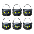 Halloween Pumpkin Jar Set with Lids - 6 Mini Lanterns & Baskets for Parties