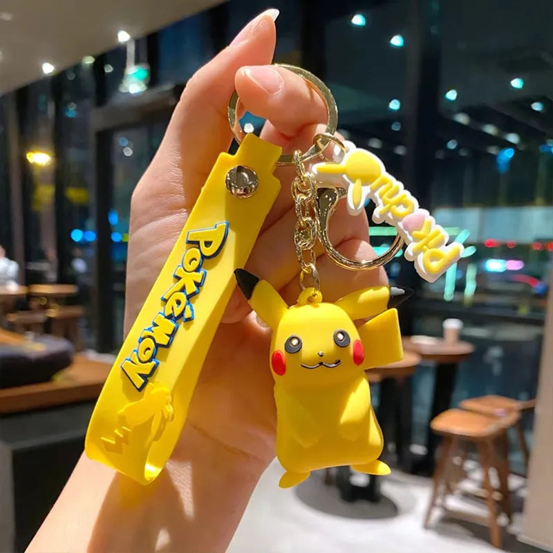 Pokemon Pikachu Keychain Action Figure Toy Car Bag Charm Gift Collection