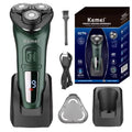Rechargeable Waterproof Electric Shaver for Men Wet Dry Facial Beard Grooming
