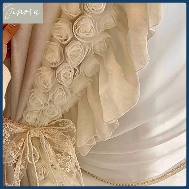 Romantic Rococo Style Curtain for Bedroom & Living Room - Customized Velvet Fabric