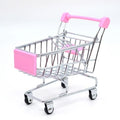 Mini Supermarket Shopping Trolley Cart Toy Set - Desktop Model for Kids