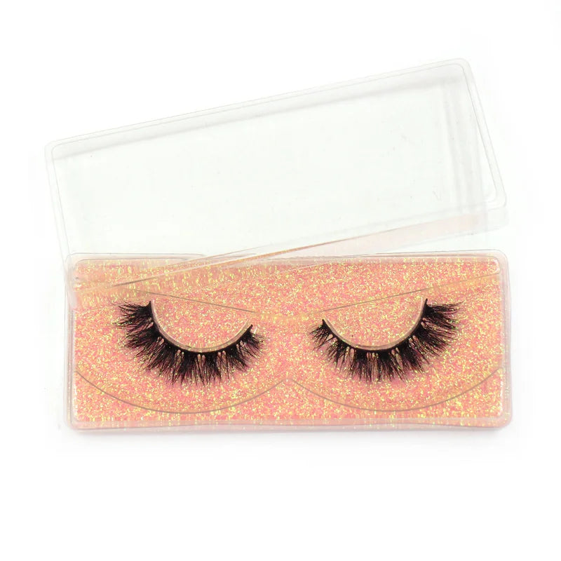 Natural 3D Mink Lashes Fluffy Wispy False Eyelashes - Cruelty-Free, Reusable 20+ Times