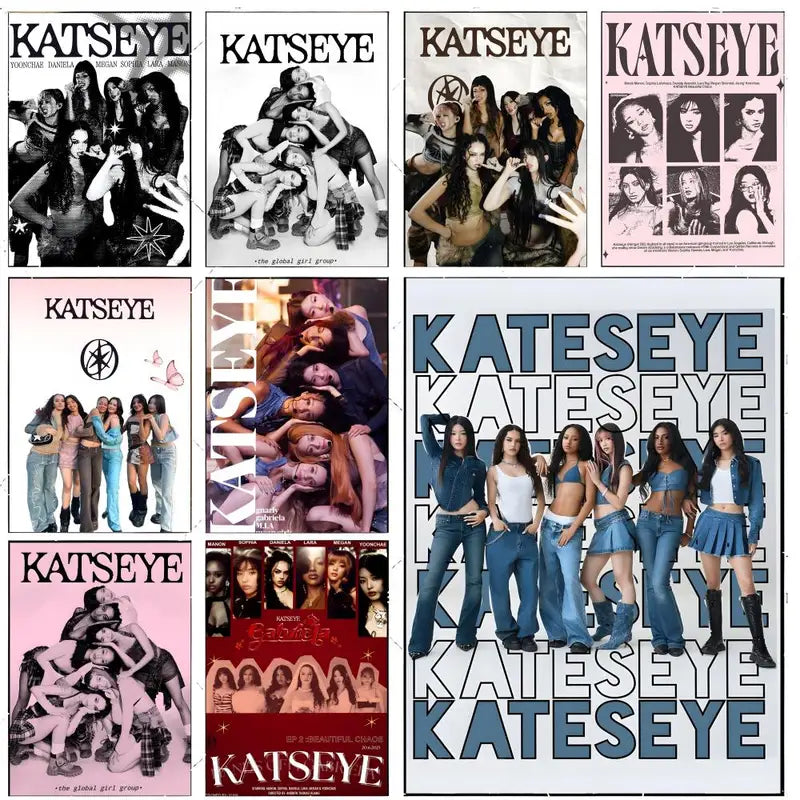 K-Pop Group Trendy Poster Wall Art Decor for Living Room Bedroom Gifts