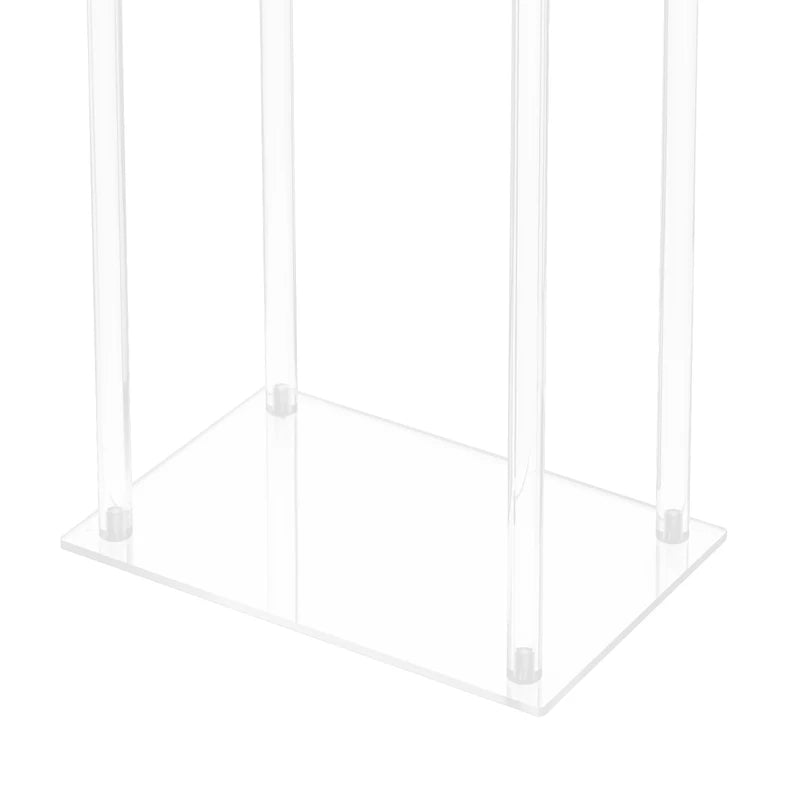 Crystal Flower Stand Wedding Centerpiece Display Racks 60x20x78cm - Clear Acrylic