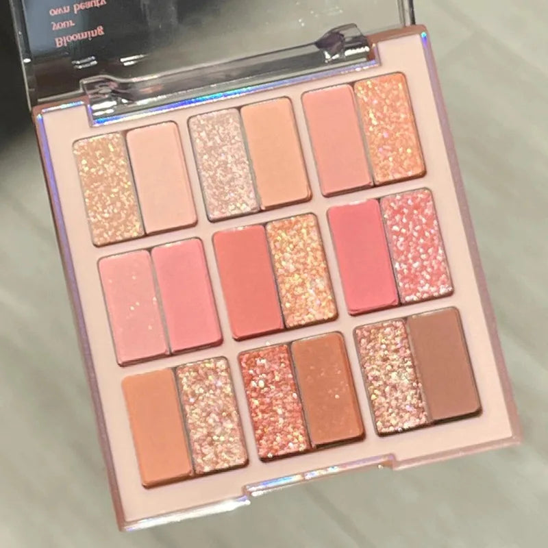 Colorful Eyeshadow Palette with Matte and Shimmer Shades - High Pigment Face Makeup for Parties & Daily Looks