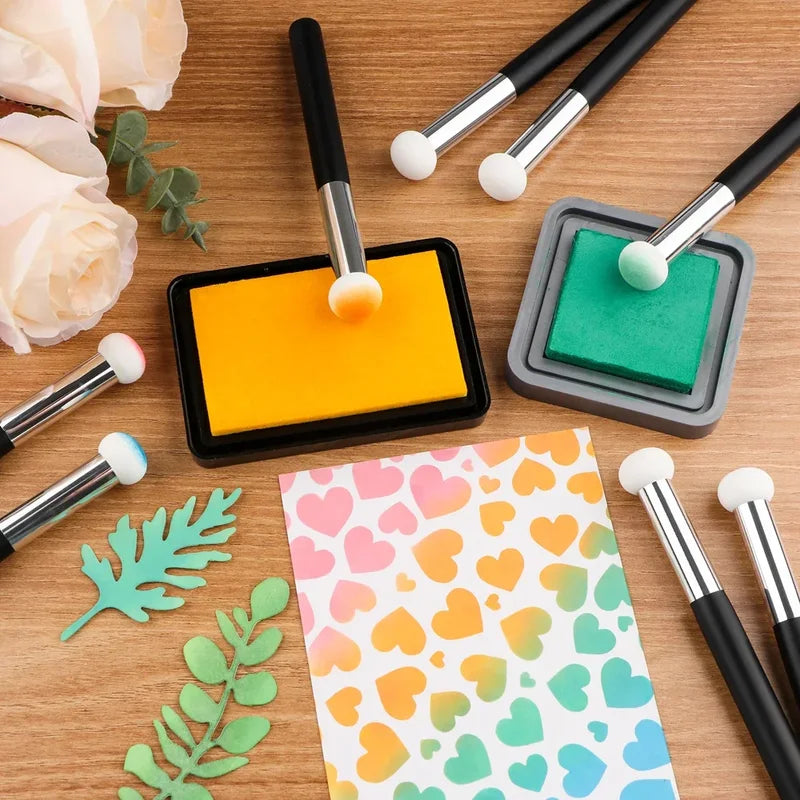 Mini Ink Sponge Applicators 4-Pack for Scrapbooking & Craft Inking