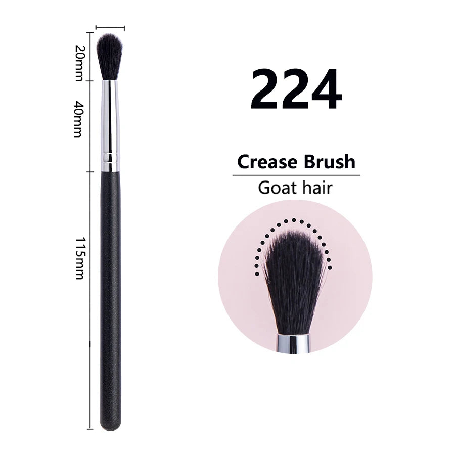 Eye Shadow Crease Brush Flame Shape Goat Hair Makeup Tool for Blending