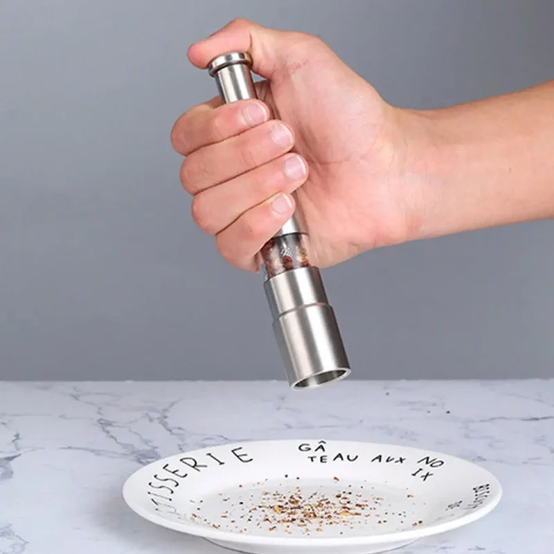 Manual Black Pepper Grinder Stainless Steel Spice Mill Kitchen Tool