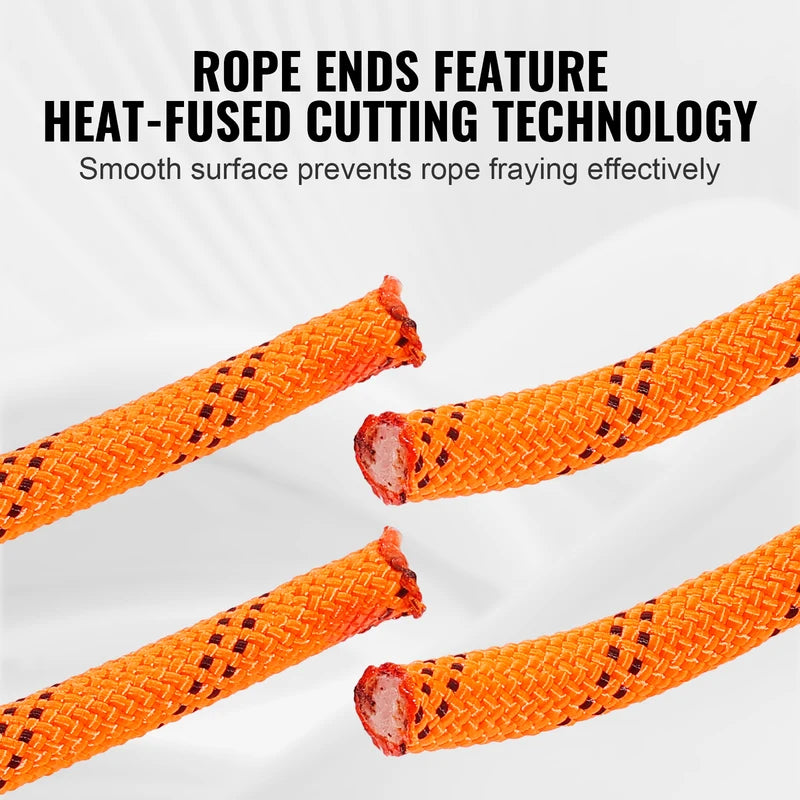 120ft Multi-Use Polyester Climbing Rope - Heavy Duty 3/8in 48-Strand Double Braided Cord
