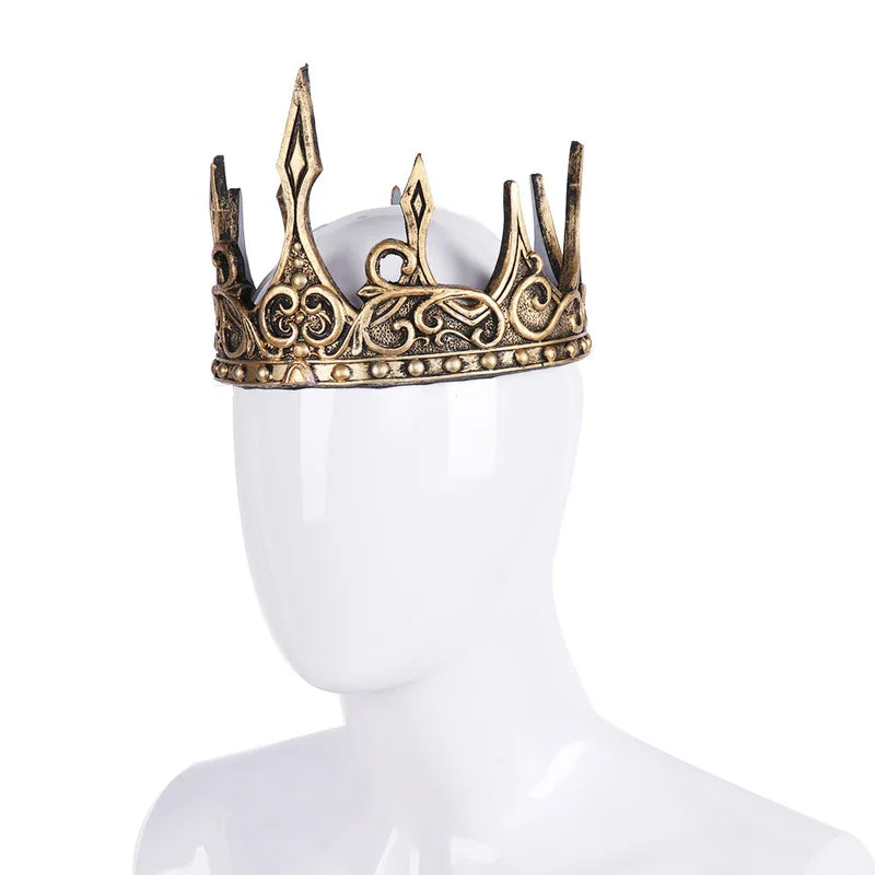 Medieval King’s Crown Latex Foam Costume Headwear for Stage Performance