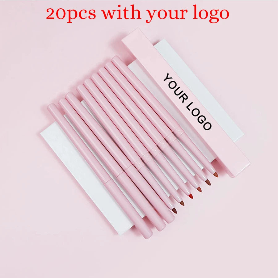 15 Colors Custom Lip Liner Set Bulk Vegan Waterproof Multi-Functional Makeup