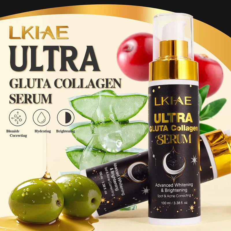 Whitening Skin Care Set with Collagen & Glutathione – Hydrating & Brightening for All Skin Tones