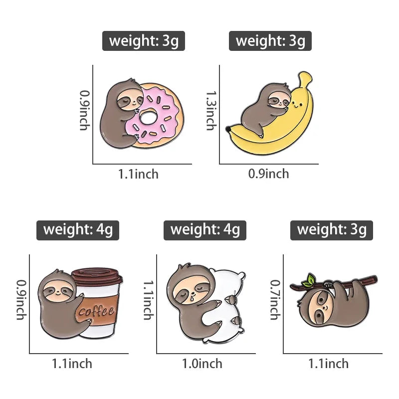 Cute Animal Series Enamel Brooch Pins Cartoon Kawaii Pet Jewelry Gift