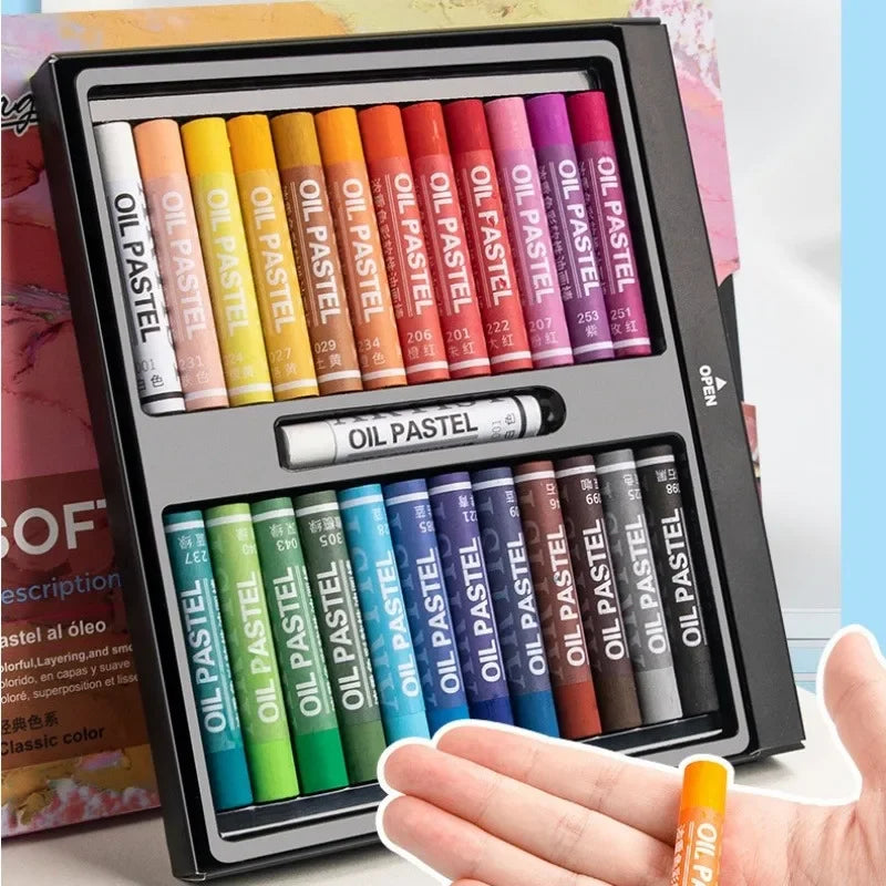Professional Oil Pastel Set for Drawing and Art Projects - 12/25/38/50 Colors