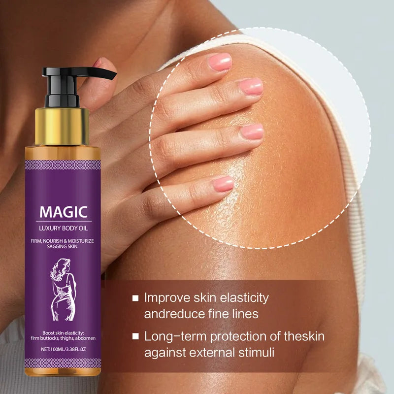 Body Oil for Tightening & Brightening - Nourishing, Firming, Anti-Cellulite Massage Oil