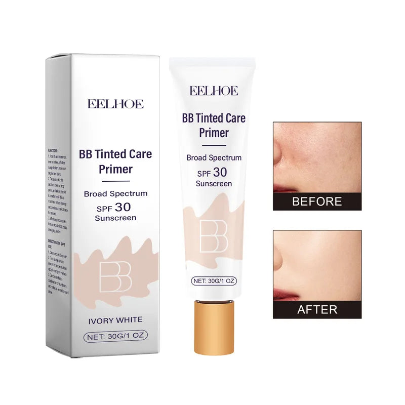 Full Coverage Waterproof BB Cream Sunscreen SPF 30 for Face - Brightening & Skin Glow