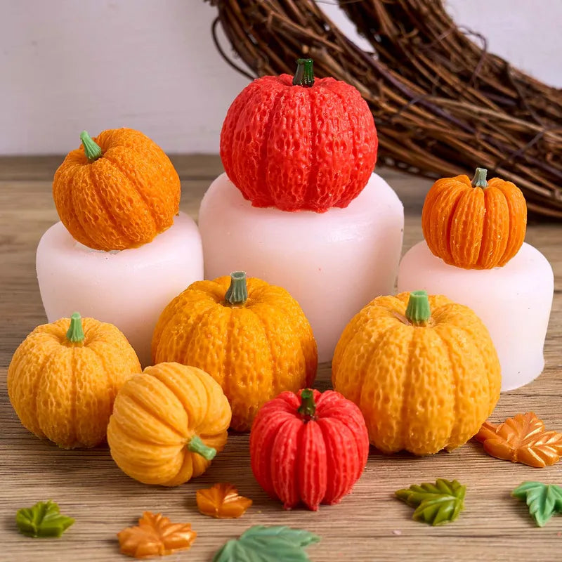 Halloween Pumpkin Silicone Candle Mold DIY Crafting Decoration Home Festival