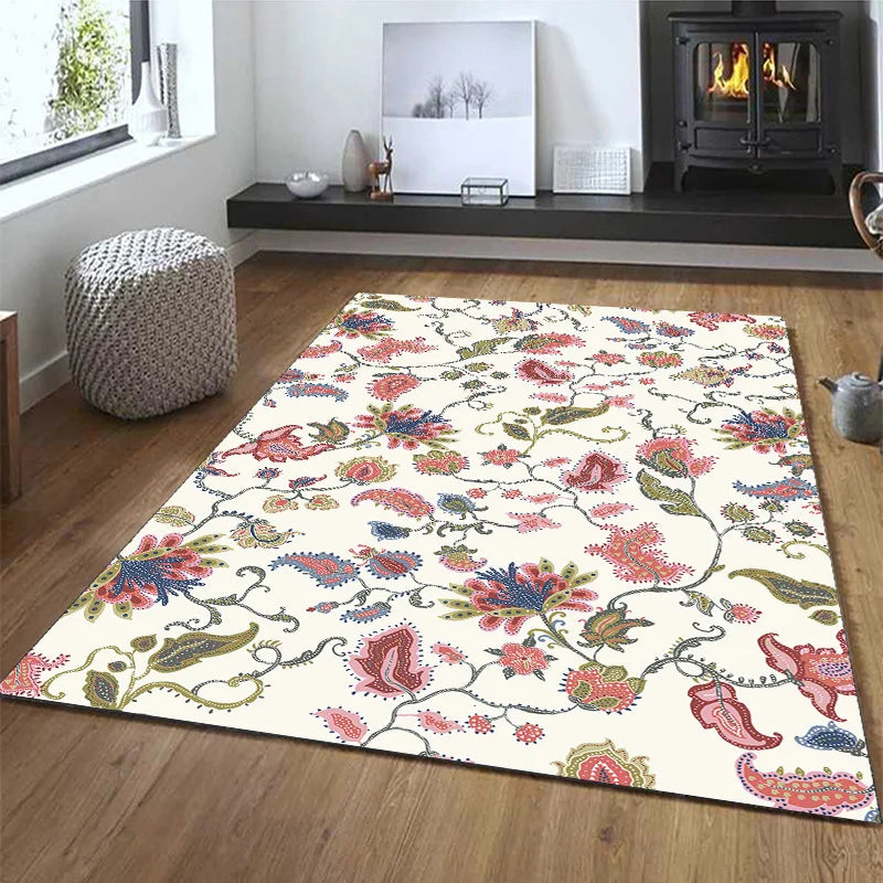 Vintage Persian Moroccan Carpet Mat for Living Room and Bedroom