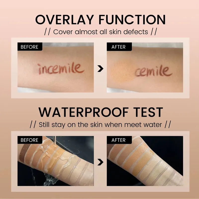 Waterproof Matte Liquid Foundation with Full Coverage & Oil Control