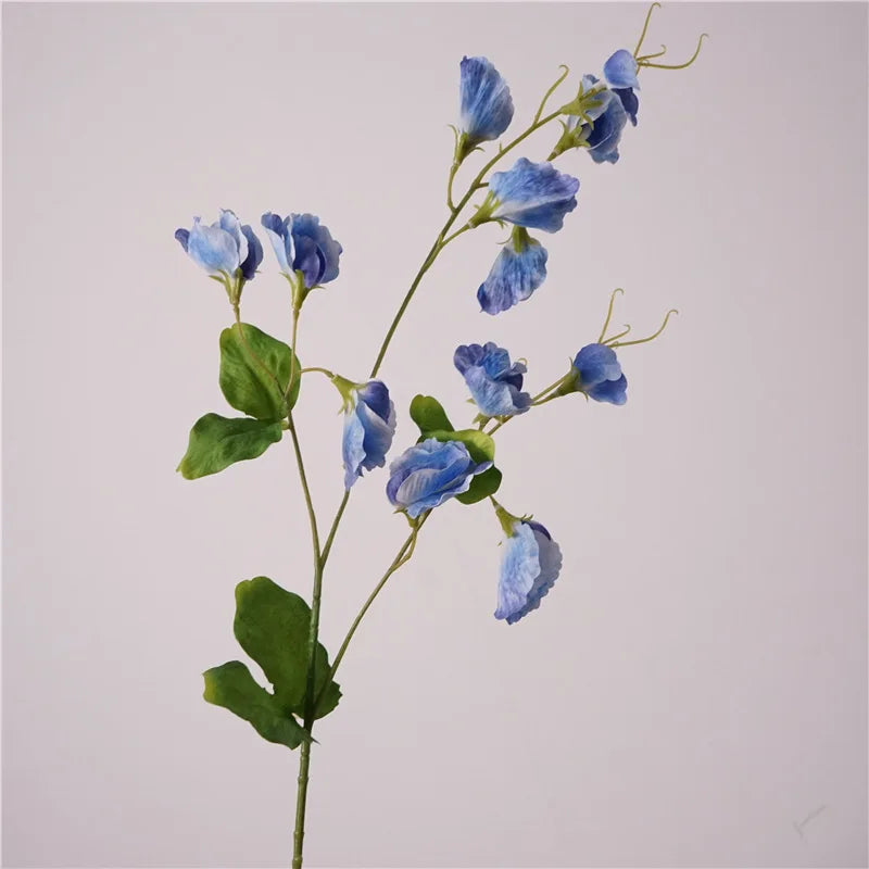 5Pcs Artificial Pea Flowers Bouquet Real Touch Wedding Decor Home & Party