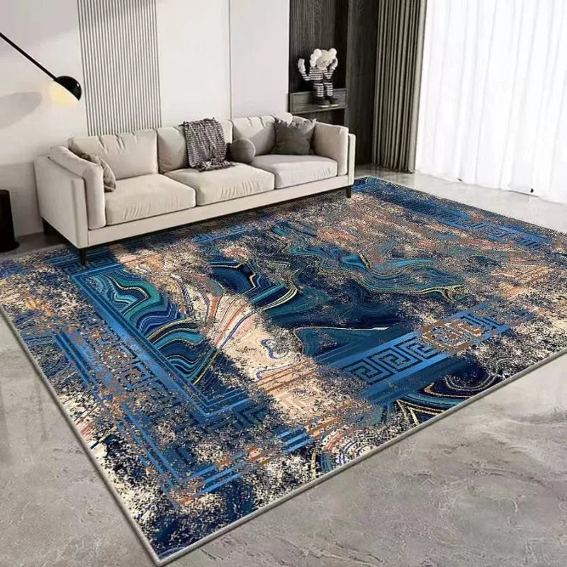 Large Area Non-Slip Wear-Resistant Floor Rug for Living Room and Bedroom
