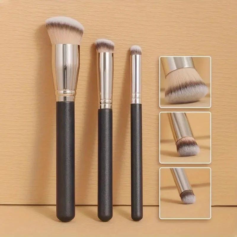 12-Piece Makeup Brush Set - Face, Under Eye, Blush & Contour Brushes