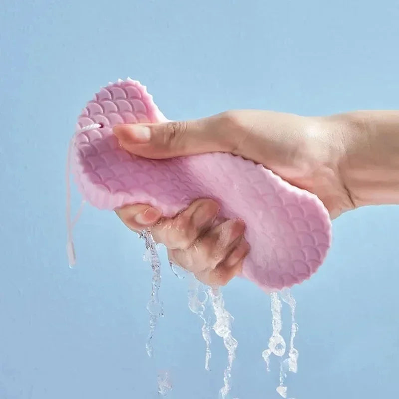 Soft Body Scrubber Bath Sponge Exfoliating Shower Brush for Skin Removal