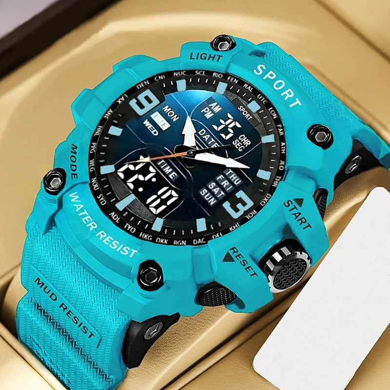 Men's Sports Watches Large Dial Waterproof Electronics Gift