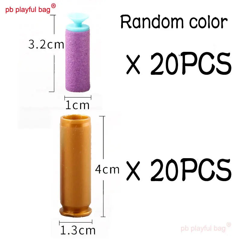 Foam Soft Bullet Toy Case for Outdoor Sports - Multi-Color, M416 Shell