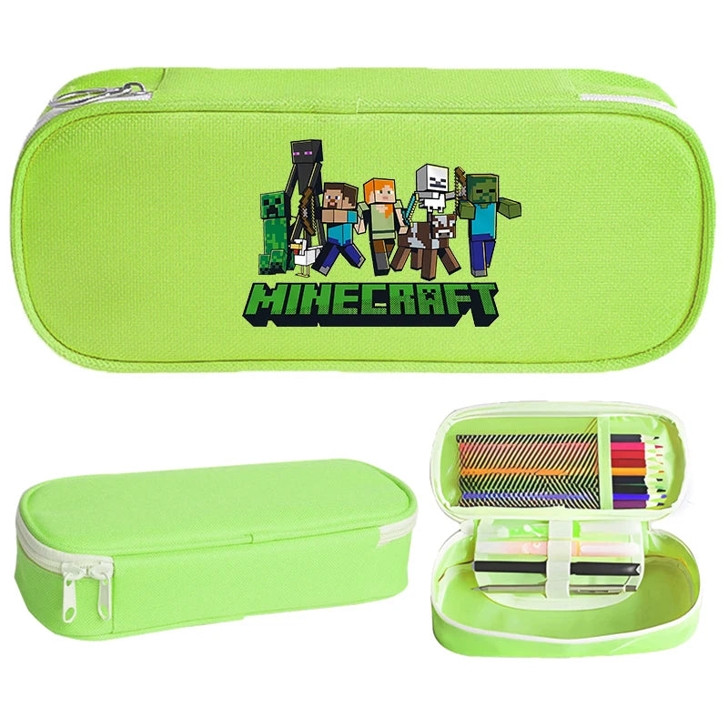 Game Themed Pencil Case for Students, Portable Pen Pouch, Back to School Organizer