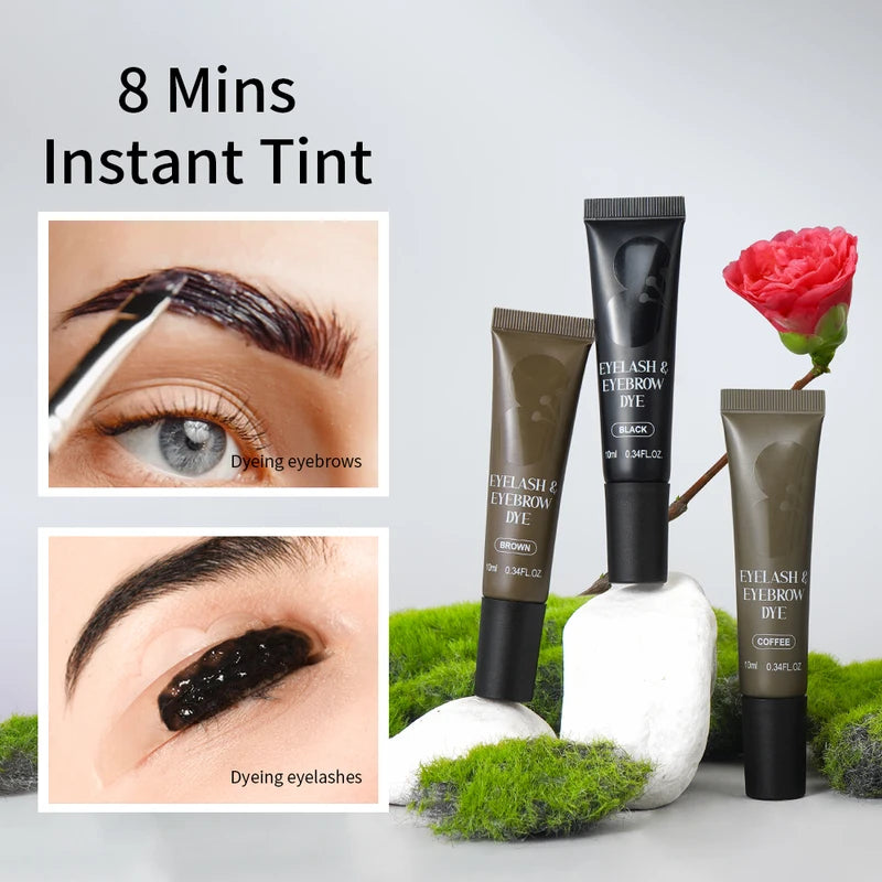 Eyebrow Dye Kit - Vegan, Fast Stain, Sensitive Skin Safe, Eco Gift Box