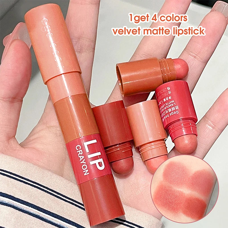 Matte Velvet Long-Lasting Lipstick Waterproof Non-Stick Lipstick for Women