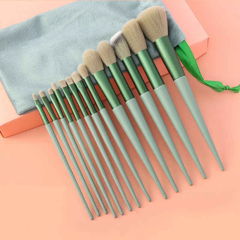 Soft Fluffy Makeup Brush Set - 13/8Pcs Cosmetics Foundation Blush Eyeshadow Kabuki Blending Tools